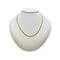 Collier Collier maille anglaise en or jaune 750 58 Facettes 330088812