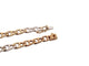 Collier chaine maille gourmette t 90 cm or jaune & or blanc 18k 69.3 gr en 58 Facettes 268458