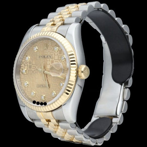 Montre Rolex Montre Date Just 36 58 Facettes MT44937