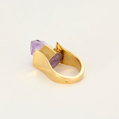 Bague 47 Bague Or Jaune Améthyste 58 Facettes LP1244/15