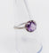 Bague solitaire Art Déco platine et améthyste 58 Facettes A05353