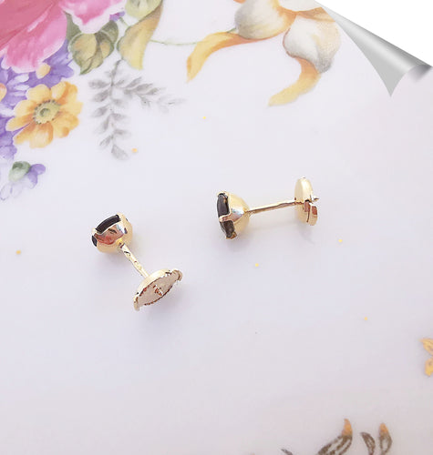 Boucles d'oreilles Boucles d'oreilles clous Quartz fumé 58 Facettes AA 1525