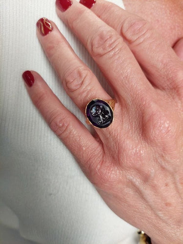 BAGUE ANCIENNE INTAILLE 58 Facettes 095611