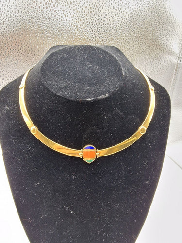 Collier Collier Rivière en or jaune, fabriqué en Italie, années 1990 58 Facettes