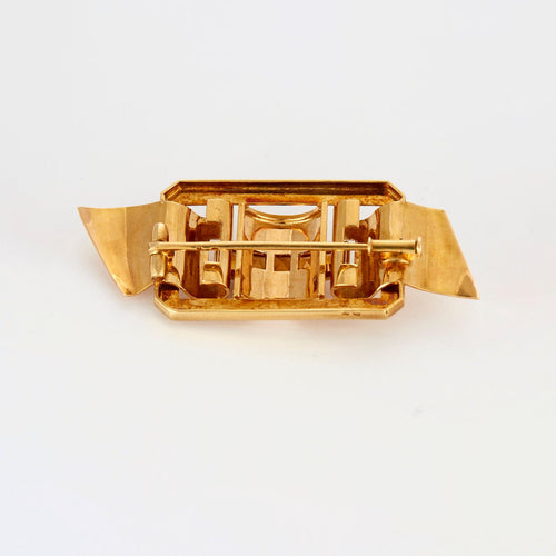 Broche BROCHE ART DECO OR ET CITRINE 58 Facettes M8429