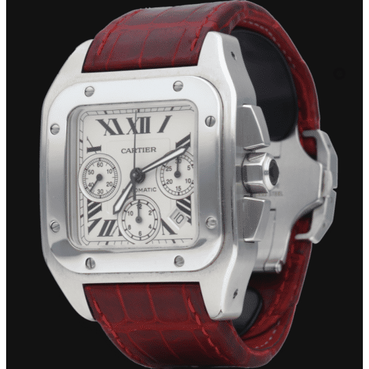 Montre Cartier Montre Santos 100 Xl Chronograph 58 Facettes MT41470