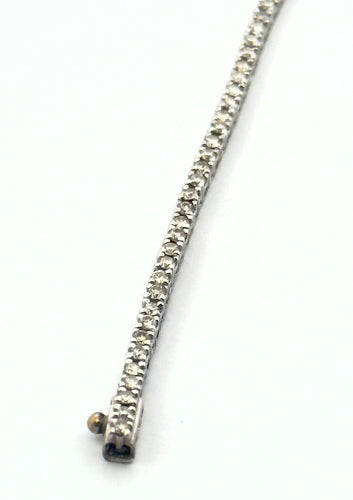 Bracelet Bracelet rivière de diamants , or blanc 18 carats 58 Facettes