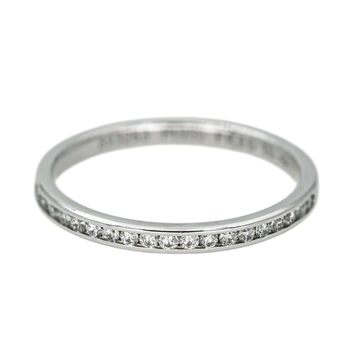 Bague 50 Fred Bague Demi alliance Fred for Love Platine Diamant 58 Facettes 4607371RV