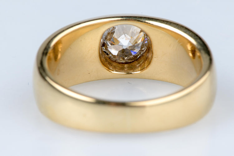 Bague Bague solitaire en diamant de taille ancienne européenne 0,60 CT 58 Facettes bgmassdtoc333-10