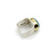 Bague Modernist 18K Gold and Sterling Silver Ofiesh Aquamarine Ring 58 Facettes