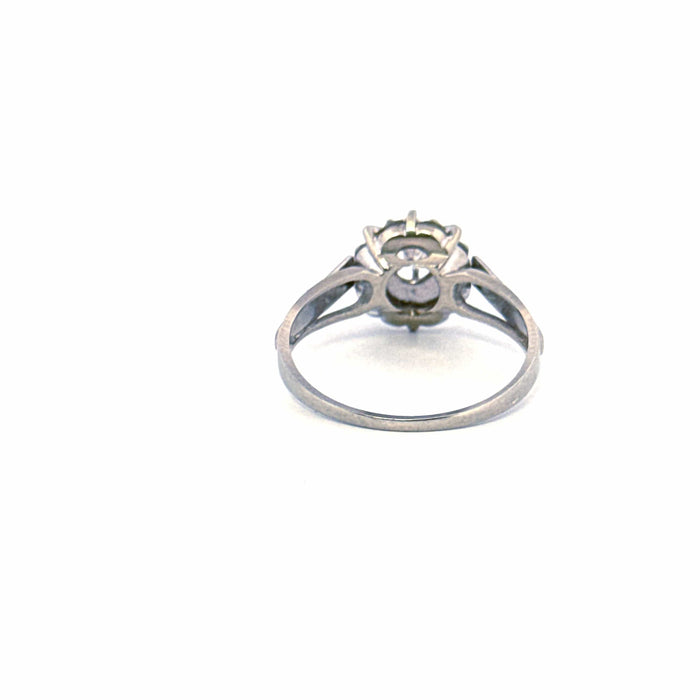 Bague 57 Solitaire Or Blanc Diamant 58 Facettes 4-GS30993-01