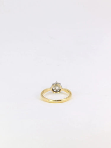 Bague 50 Solitaire or platine diamant taille ancienne 0.7ct 58 Facettes J218BIS