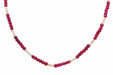 Collier Collier perles de culture et perles de rubis facettés 58 Facettes 24653