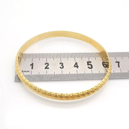 Bracelet Bracelet rigide ou jaune 58 Facettes