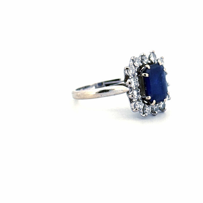 Bague 51 Bague Pompadour Platine Tanzanite & Diamants 58 Facettes 80-GS31425