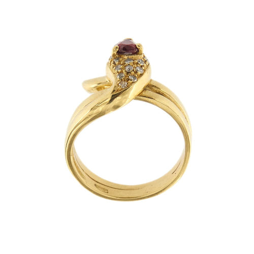 Bague Bague serpent avec rubis et diamants 58 Facettes 35620