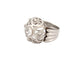 Bague 50 vintage bague style art deco 5 diamants 0.95 ct t50 en or blanc 18k 10.3gr 58 Facettes 269294