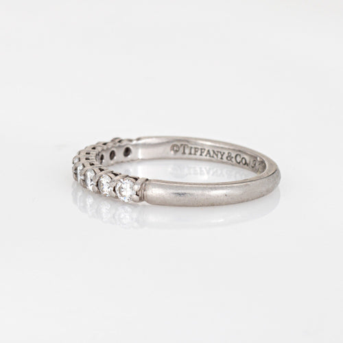 48 Tiffany & Co - c2012 Platinum Forever Diamond Ring 58 Facettes G14223