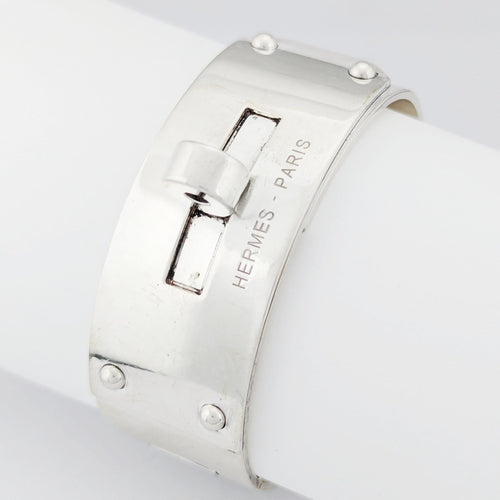 Bracelet Bracelet jonc Hermès Kelly en argent 58 Facettes 32406