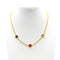 Collier BULGARI - Collier Bulgari en or jaune avec jade, corail et lapis 58 Facettes