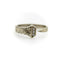 Bague 14K White Gold Hand Engraved Lucky Nail Ring with Diamonds 58 Facettes