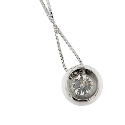 Collier Collier en or blanc avec un diamant de 0,44 ct 58 Facettes 50