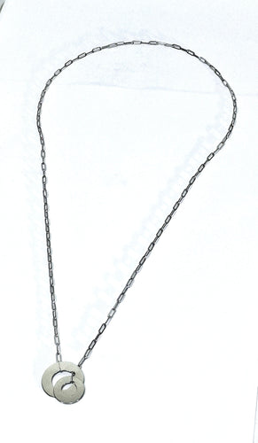 Collier Dinh Van - Collier “Cible” Or Blanc 58 Facettes