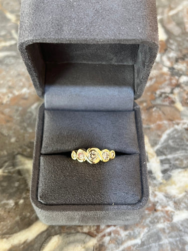 Bague 54 Bague Jonc en Or jaune et Diamants 58 Facettes BD212