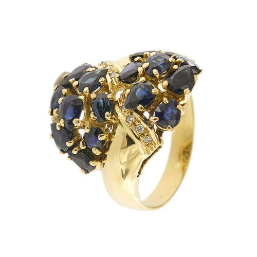 Bague 63 Bague 2 motifs saphirs et diamants 58 Facettes 34488