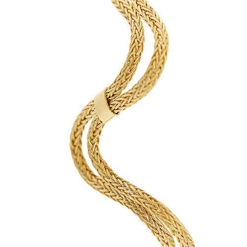 Bracelet vague en or jaune