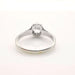 Bague Solitaire or blanc platine et diamant 58 Facettes