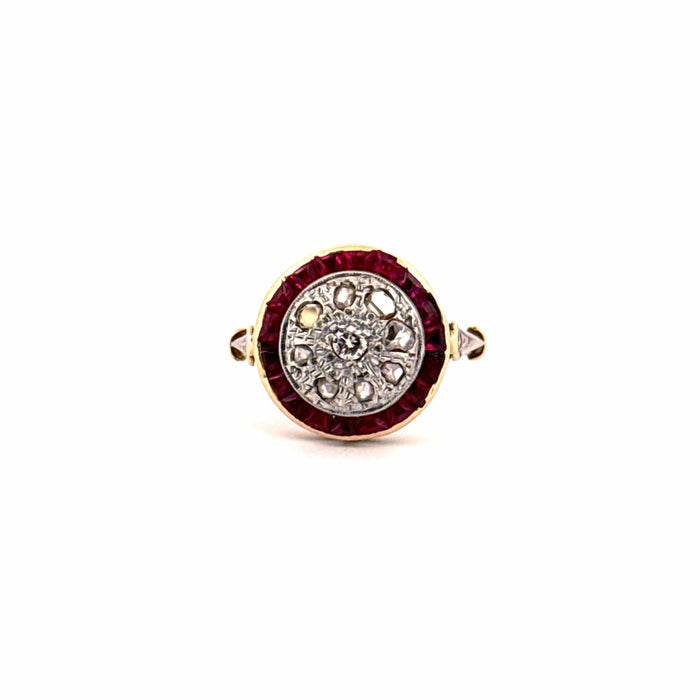 Bague 52 Bague Vintage en Or Jaune Diamants et Rubis 58 Facettes 28-GS34125-1