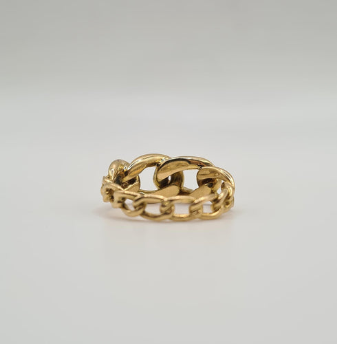 Bague 54.5 Bague or jaune 18 carats sertie de diamants 58 Facettes