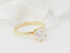 Bague 54 Bague solitaire en or jaune et diamant 1.59ct 58 Facettes 32058