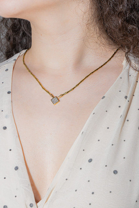 Collier Collier Or jaune Diamant 58 Facettes 3028448CN