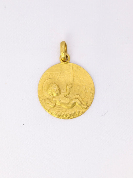 Pendentif religieux vintage Jésus nouveau né or jaune 58 Facettes 1087.17