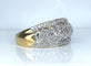 Bague jonc en or jaune et diamants