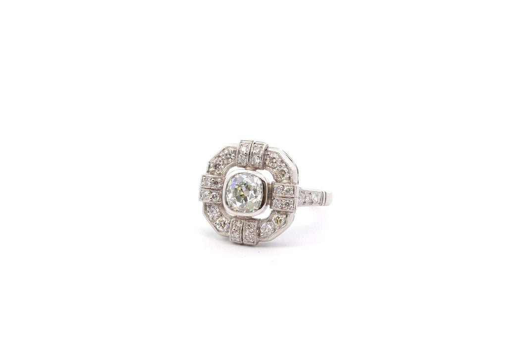 Bague 53 Bague diamant en platine 58 Facettes 26058