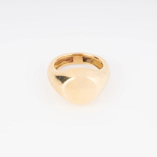 Bague 56.5 Bague chevalière or jaune 18k signée de la maison Chaumet 58 Facettes 1