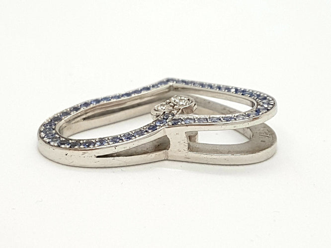 Pendentif Van der Bauwede Pendentif Coeur Argent Diamant 58 Facettes 00042GD