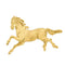 Broche Broche en or jaune à motif de cheval 58 Facettes THI04323