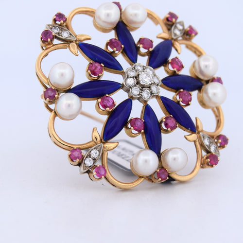 Broche Jeu vintage des années 60 58 Facettes