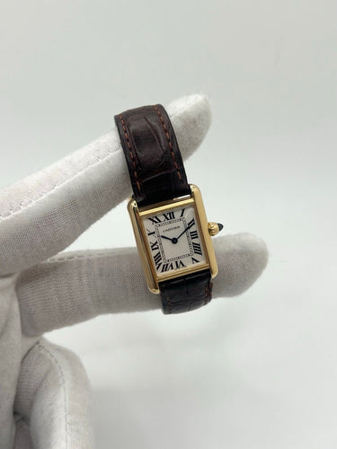 Montre Cartier - Montre Tank Louis 2442 en or jaune 18k quartz 58 Facettes