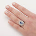 Ring 53 Sapphire pompadour ring 1930 58 Facettes