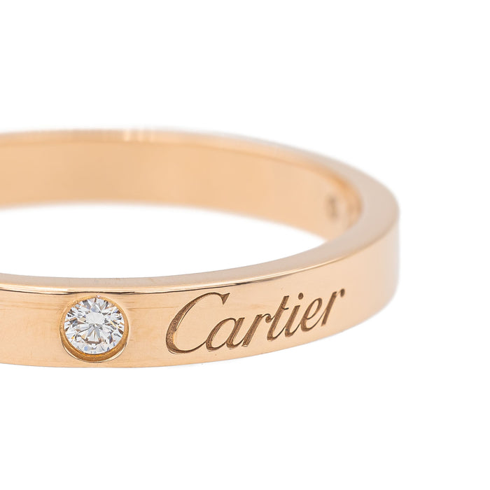 Cartier Bague Alliance C de Cartier Or rose Diamant