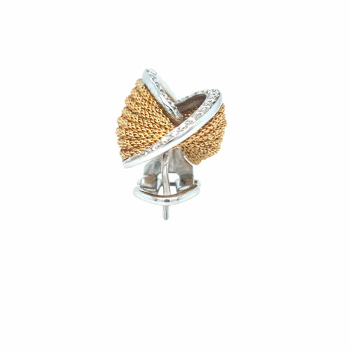 Boucles d'oreilles Boucles d'oreilles à clip en or et diamants Harpo's Italia 58 Facettes