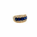 Bague 53 Illario - Natural Sapphire and Diamond Band Ring 58 Facettes