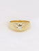 Bague 56.5 Bague jonc or jaune diamant 0,20 ct 58 Facettes J150