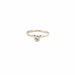 Bague 53 Solitaire Or Blanc 18k & Diamant 58 Facettes 13-GS32089