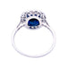 Ring 50 Old platinum ring, sapphire, diamonds. 58 Facettes 33634